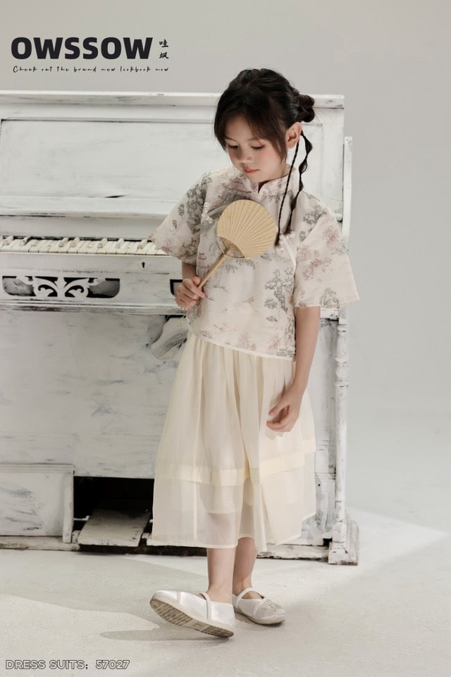 Elegant Oriental Children's Dress Set - Traditional Style & Modern Comfort