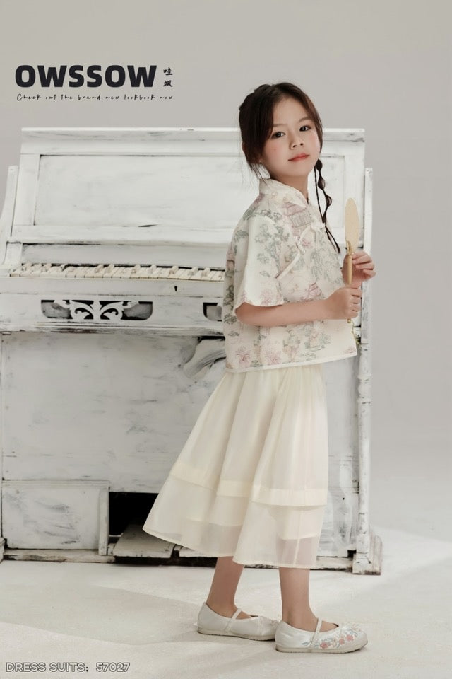 Elegant Oriental Children's Dress Set - Traditional Style & Modern Comfort