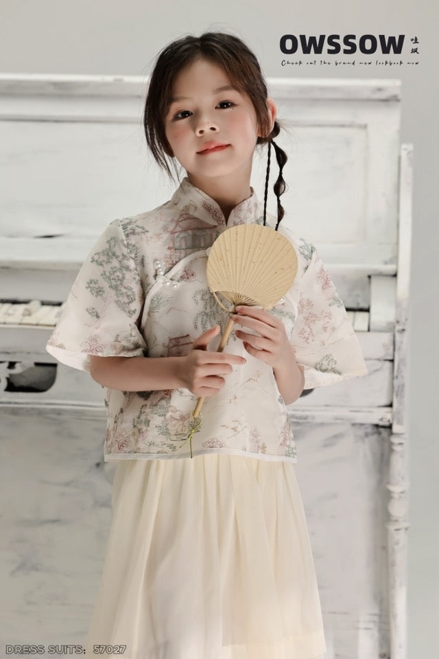 Elegant Oriental Children's Dress Set - Traditional Style & Modern Comfort