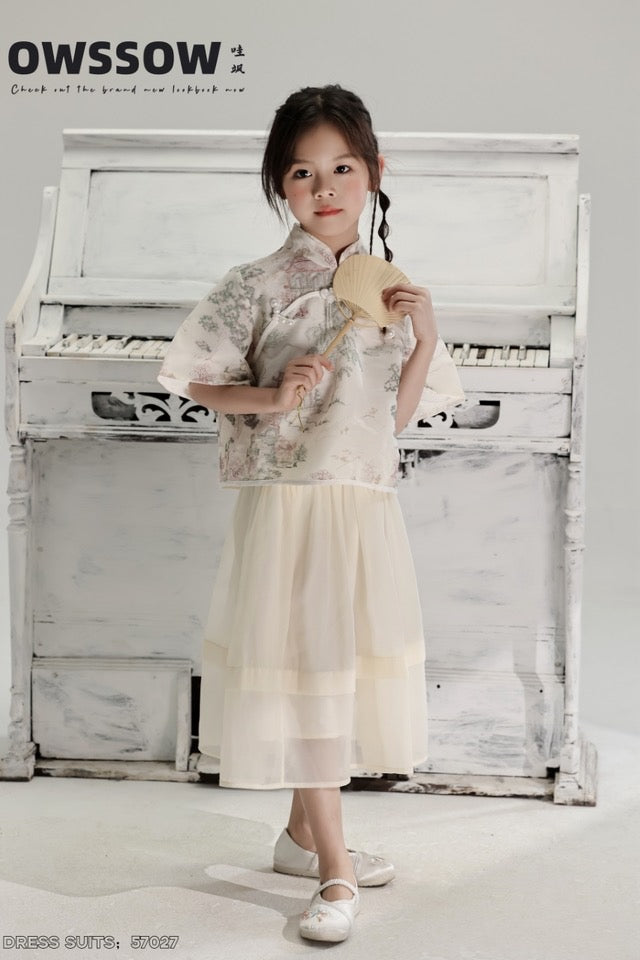 Elegant Oriental Children's Dress Set - Traditional Style & Modern Comfort