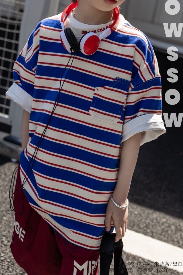 Kids T-Shirt (Style 21760), Blue Stripe