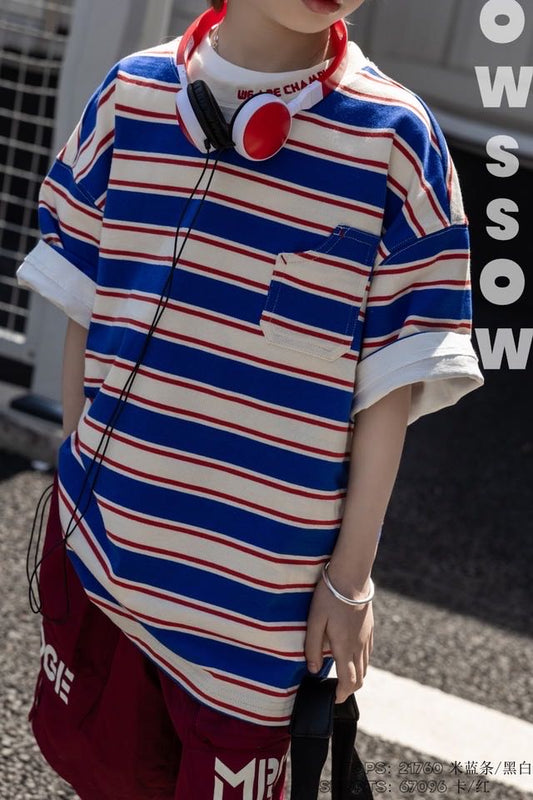 Kids T-Shirt (Style 21760), Blue Stripe